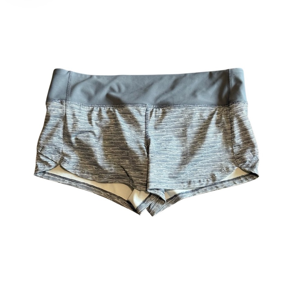 90 Degree By Reflex Gray Athletic Shorts L High Rise Stretch Running Gym
